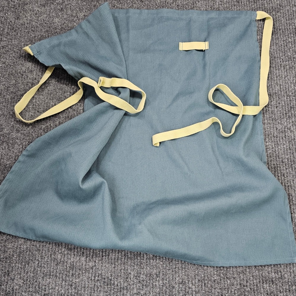 Half Apron Women OS Blue Waist Tie Kitchen Bistro Utility